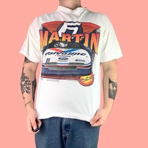 Vintage 90s mark martin nascar t-shirt